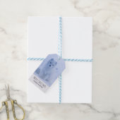 キュート北極キツネオンスノーメリークリスマス ギフトタグ (より糸付き)