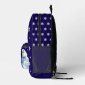 キュート北極動物海軍ブルー冬季子供のNSME プリントバックパック (右)