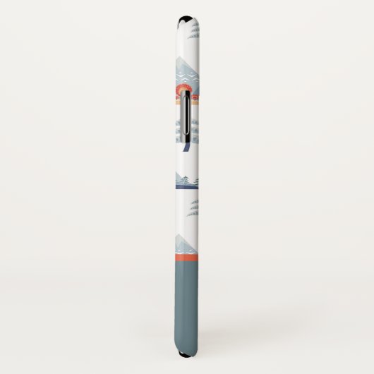 キュート北欧クマ模様モノグラムパーソナライズされた Case-Mate iPhoneケース (裏面/右)