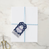 キュート北欧スタイルポーラベアスノーフレーク ギフトタグ (より糸付き)