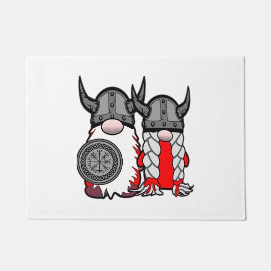 キュート北欧格言バイキングトートカップル北欧 ドアマット (正面)