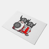 キュート北欧格言バイキングトートカップル北欧 ドアマット (アングル)