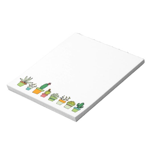 キュート図解入りの、写真付きのな多肉園縁ど ノートパッド (回転)