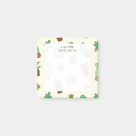 キュート図解入りの、写真付きのな多肉植物とサボテン ポストイット