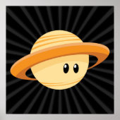 キュート土星惑星 ポスター (正面)