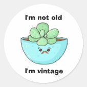 キュート多肉植物かわいいスタイル ラウンドシール (正面)