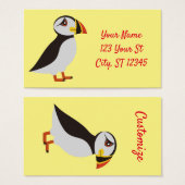 キュート大西洋パフィンデザインサンダー_コーブ (正面&裏面)