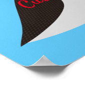 キュート大西洋パフィンデザインサンダー_コーブ ポスター (角)