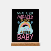 キュート奇跡ベビーワードアート子供部屋 アクリルサイン (正面)