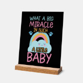 キュート奇跡ベビーワードアート子供部屋 アクリルサイン (傾斜)