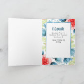 キュート姉おもしろいことわざ民族漫画誕生日 カード (内部)