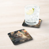 キュート子猫おもしろいカクテルレシピキャットコースター コースター (右側)