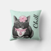 キュート子猫チル装飾用クッション クッション (裏面)