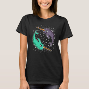 キュート宇宙ナルホールナルワールアウタースペース Tシャツ