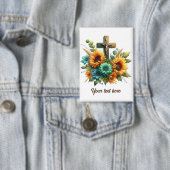 キュート宗教十字架の追加文字 缶バッジ (インサイチュ)