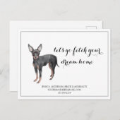 キュート実在ドグエステ買ートマーケティング ポストカード (正面/裏面)