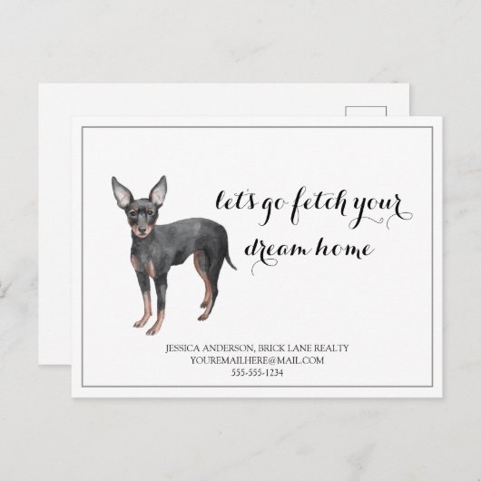 キュート実在ドグエステ買ートマーケティング ポストカード (正面/裏面)