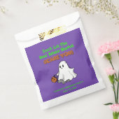 キュート実在幽霊エステートポップ・アートのバイハローウィンパーティ フェイバーバッグ (封をした状態)