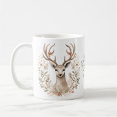 キュート居心地の良いスカンジナビアのクリスマストインデア コーヒーマグカップ (左)