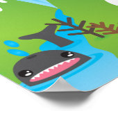 キュート山イラストレーションポスターベー子供へドル ポスター (角)