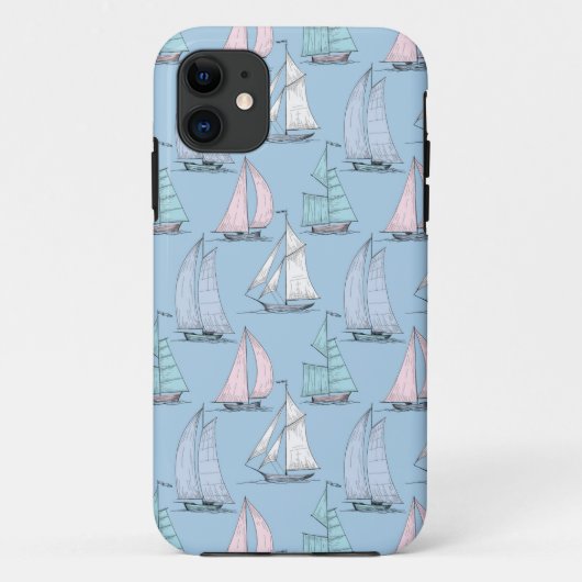 キュート帆船模様1 Case-Mate iPhoneケース (裏面)