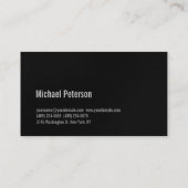 キュート平灰色ブラックフィットネス名刺 名刺 (裏面)