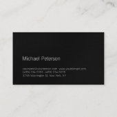 キュート平灰色ブラックフィットネス名刺 名刺 (裏面)