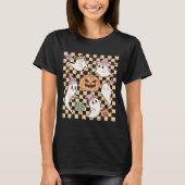 キュート幽霊カボチャレトロハロウィン Tシャツ (正面)
