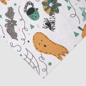 キュート幽霊カボプキンハロウィーンドードルイラストレーション 薄葉紙 (詳細)