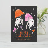 キュート幽霊キノコハッピーハローウィン シーズンカード (スタンド正面)