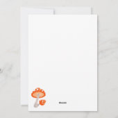 キュート幽霊キノコハッピーハローウィン シーズンカード (裏面)