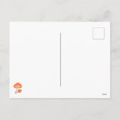 キュート幽霊キノコハッピーハローウィン シーズンポストカード (裏面)