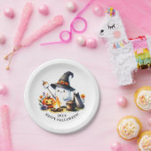 キュート幽霊キャンプハッピーハローウィン ペーパープレート (パーティー)