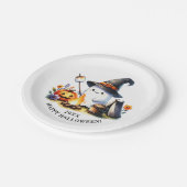 キュート幽霊キャンプハッピーハローウィン ペーパープレート (アングル)