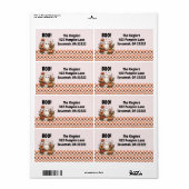 キュート幽霊コテージコア秋ハロウィーンアドレス ラベル (フルシート)