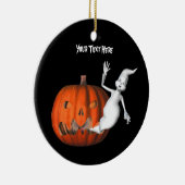 キュート幽霊パンプキンハロウィーンオーナメント セラミックオーナメント (右)
