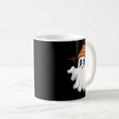 キュート幽霊レーストドラー幽霊パンプキンアイスコーヒH コーヒーマグカップ (正面右)