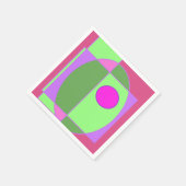 キュート幾何学模様 スタンダードカクテルナプキン (角)