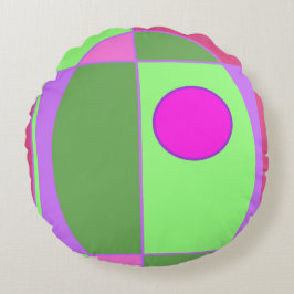 キュート幾何学模様 ラウンドクッション