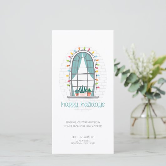 キュート引っ越しましたニューハウスフラットホリデーカード (スタンド正面)