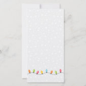 キュート引っ越しましたニューハウスフラットホリデーカード (裏面)