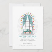 キュート引っ越しましたニューハウスフラットホリデーカード シーズンカード (正面)