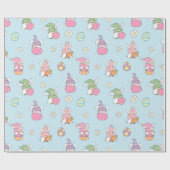 キュート復活祭パターンラッピング紙 ラッピングペーパー (フラット)