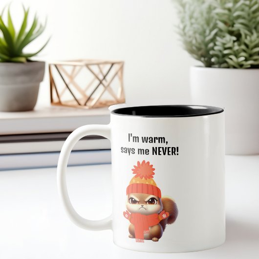 キュート怒リスおもしろいル マグカップ