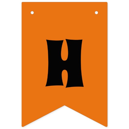 キュート怖いハロウィーンのカボチャのちょうちんカボチャハローウィンパーティ バンティングフラッグ (第2の旗)