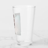 キュート怠惰な白ラブラドールレトリエバーミックスドッググラス タンブラーグラス (左)