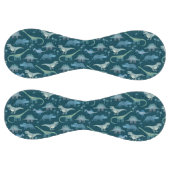 キュート恐竜のパターンティール（緑がかった色） ソフトボール (パネル)