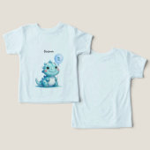 キュート恐竜のロアボーイハッピーバースデーパーティー (デザイン正面&裏面)