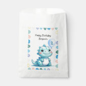 キュート恐竜のロアボーイハッピーバースデーパーティー フェイバーバッグ (正面)