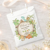 キュート恐竜の少年ベイビーシャワー誕生日 フェイバーバッグ (クリップ留めされた状態)